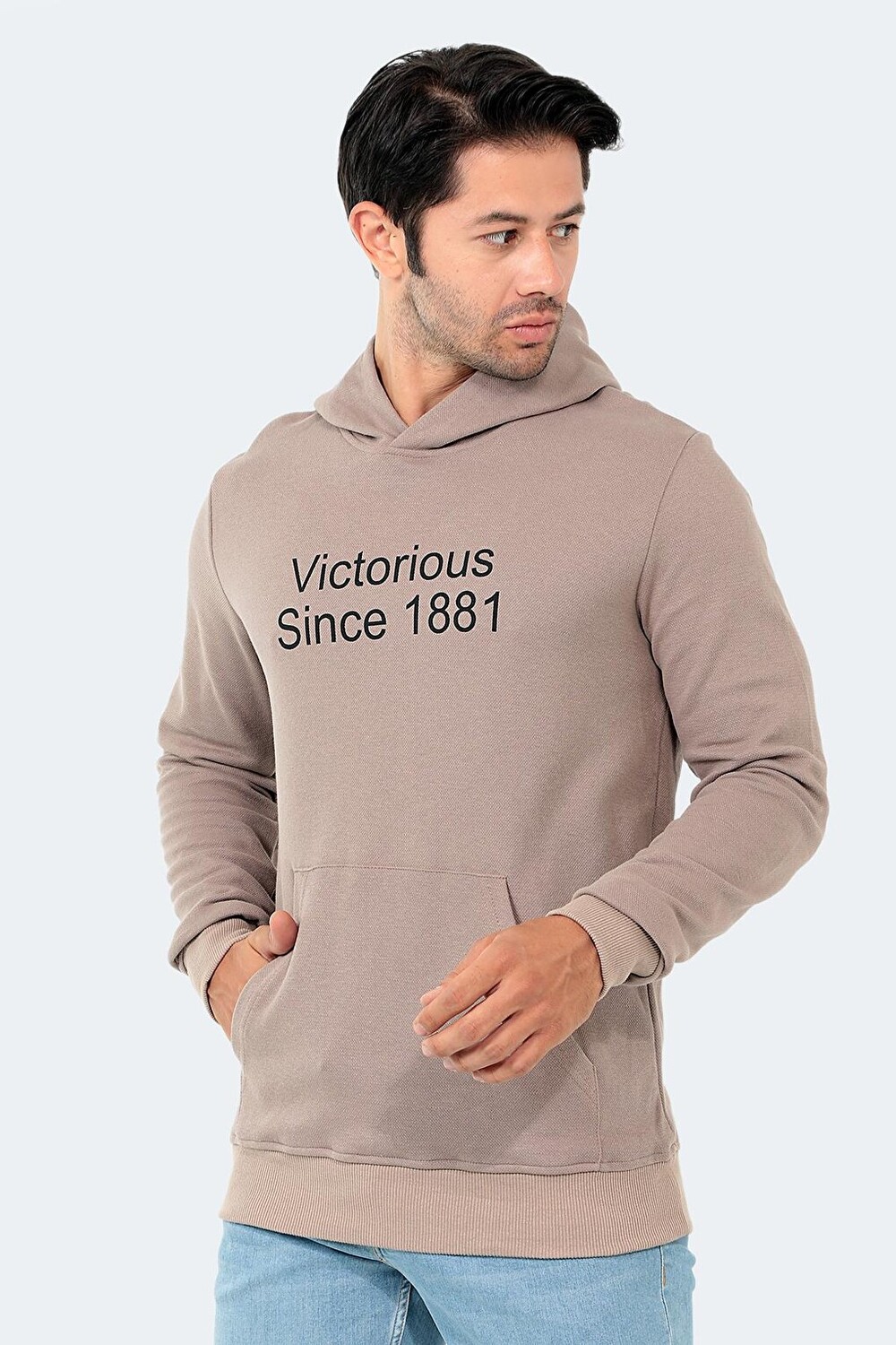 

BARNA Мужская толстовка Stone Grey SLAZENGER