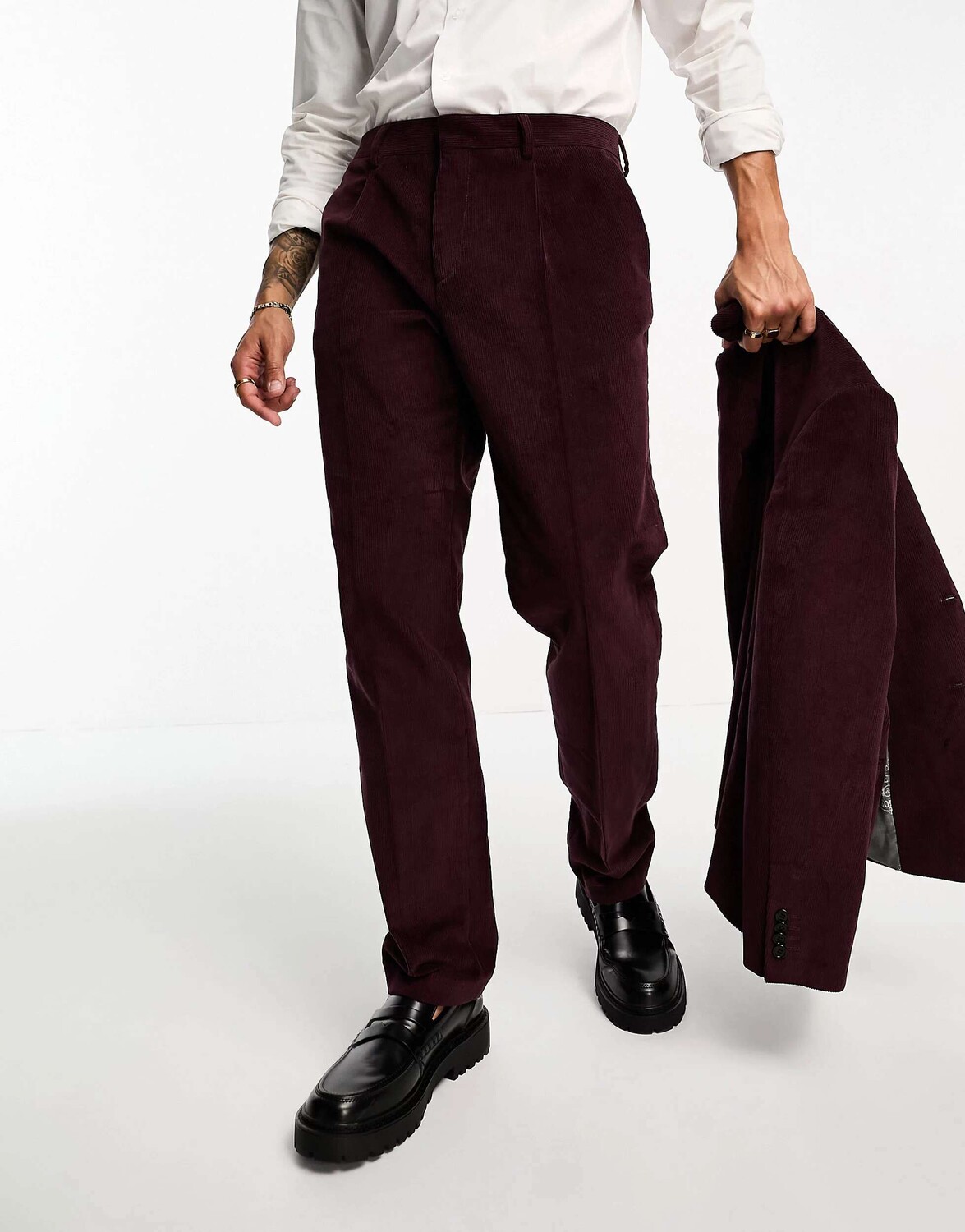 

Бордовые костюмные брюки Shelby and Sons Shelby & Sons, Красный