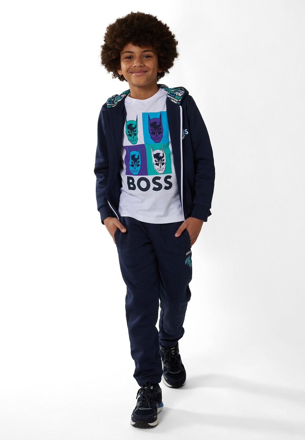 

Футболка с принтом BOSS Kidswear, белый