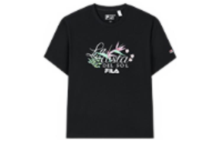 

Футболка женская, цвет черный как смоль Fila