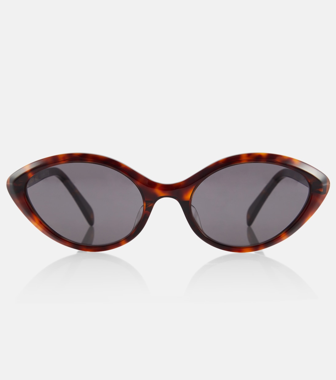 Солнцезащитные очки «кошачий глаз» Celine Eyewear, коричневый фотографии