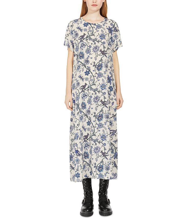 

Шелковое платье Weekend Max Mara Revere, синий