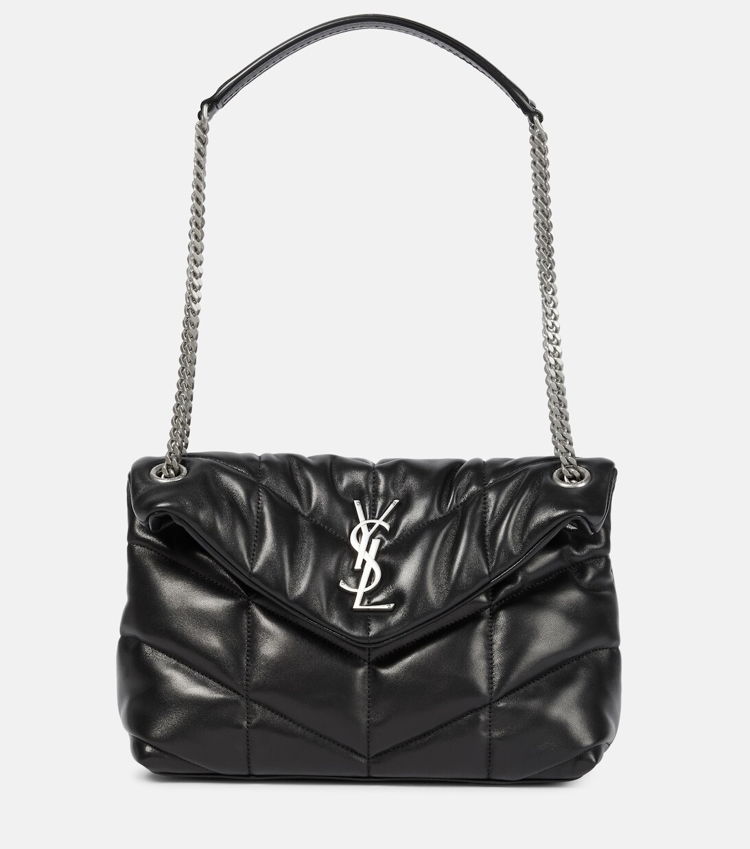 

Маленькая сумка через плечо Puffer Saint Laurent, черный