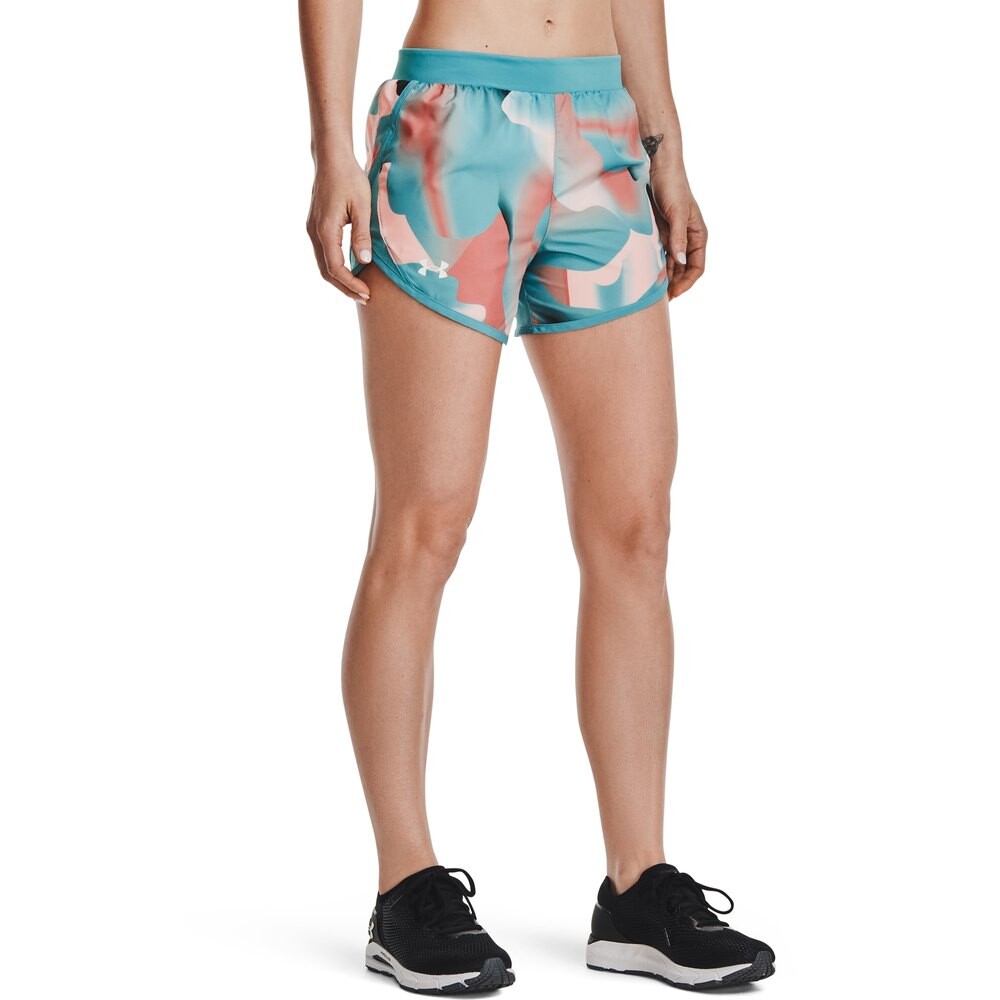 

Леггинсы Under Armour Printed Fly By 2.0 Short, синий