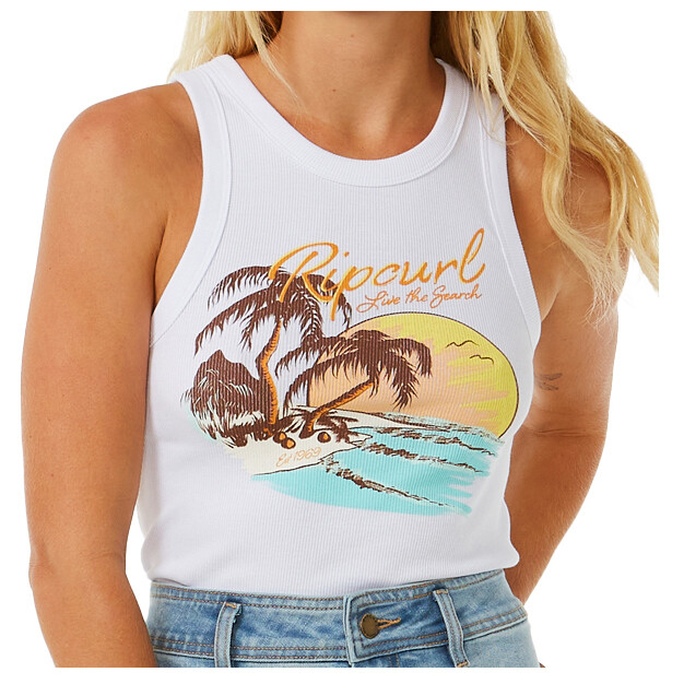

Майка Rip Curl Women's Sunset Ribbed Tank, белый