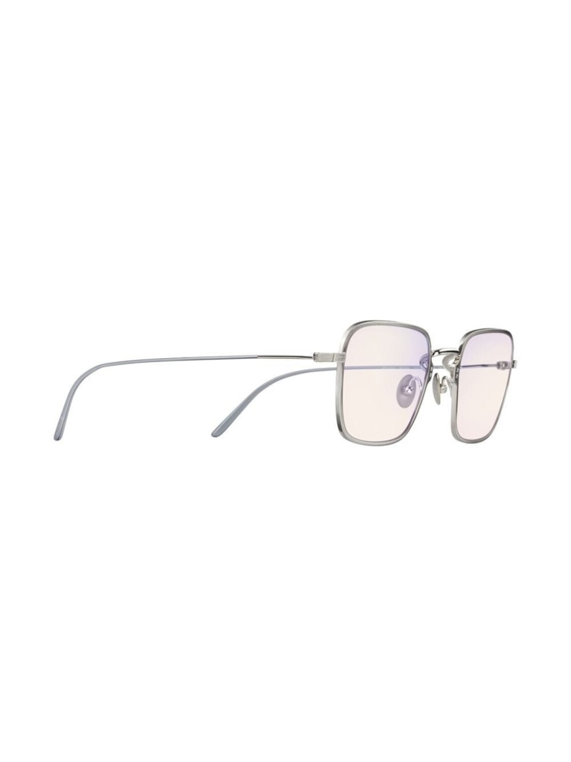 

Prada Eyewear солнцезащитные очки в прямоугольной оправе, серебристый