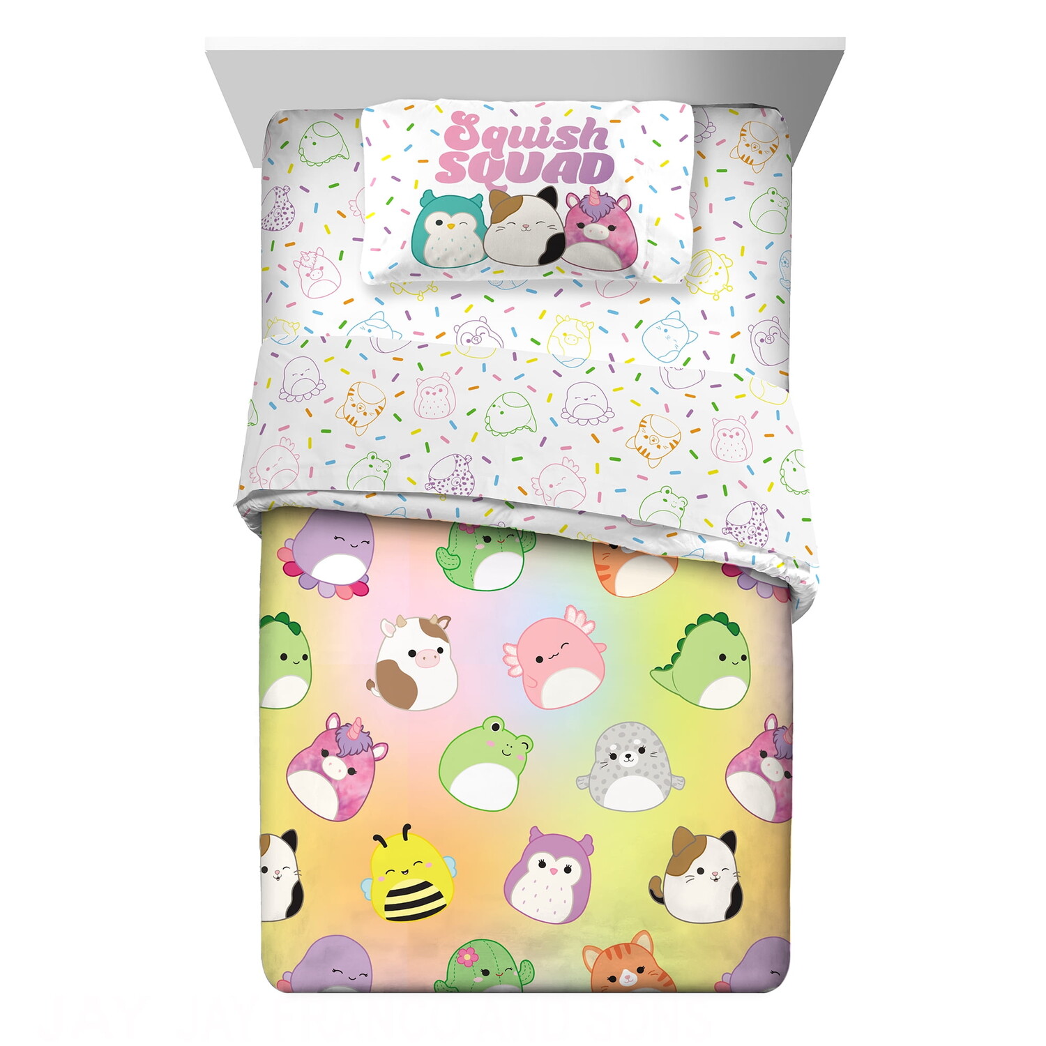 

Комплект постельного белья Squishmallows, разноцветный