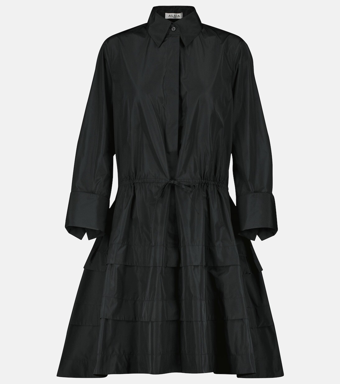 

Платье-рубашка из джерси ALAÏA, черный