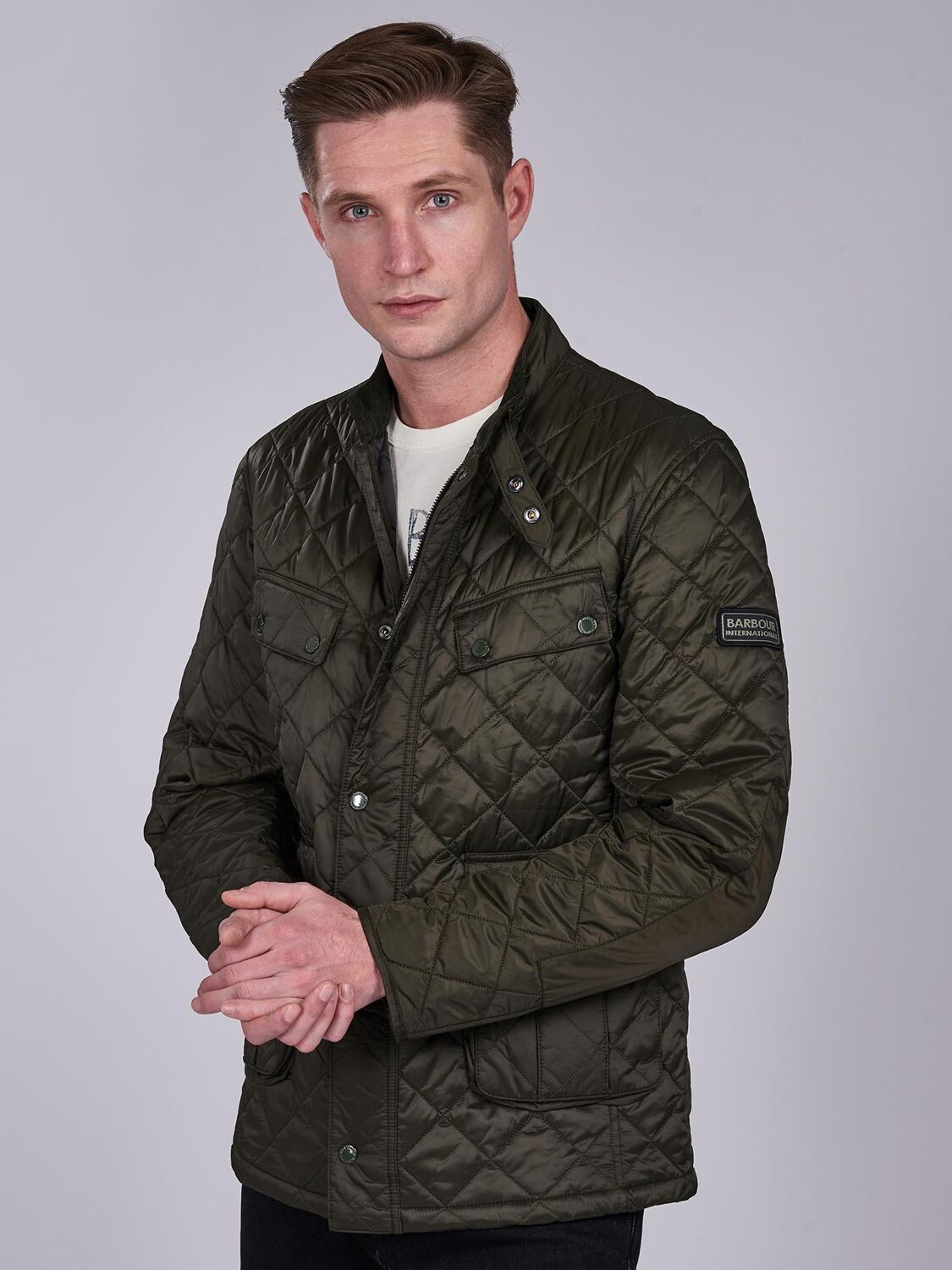 

Стеганая куртка Barbour International Ariel Soft Touch, Sage