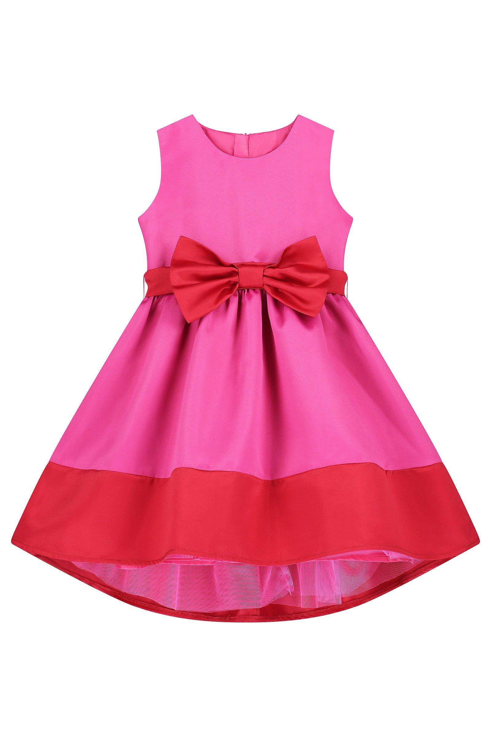 Атласное вечернее платье с бантом Florence HOLLY HASTIE, розовый цена и фото