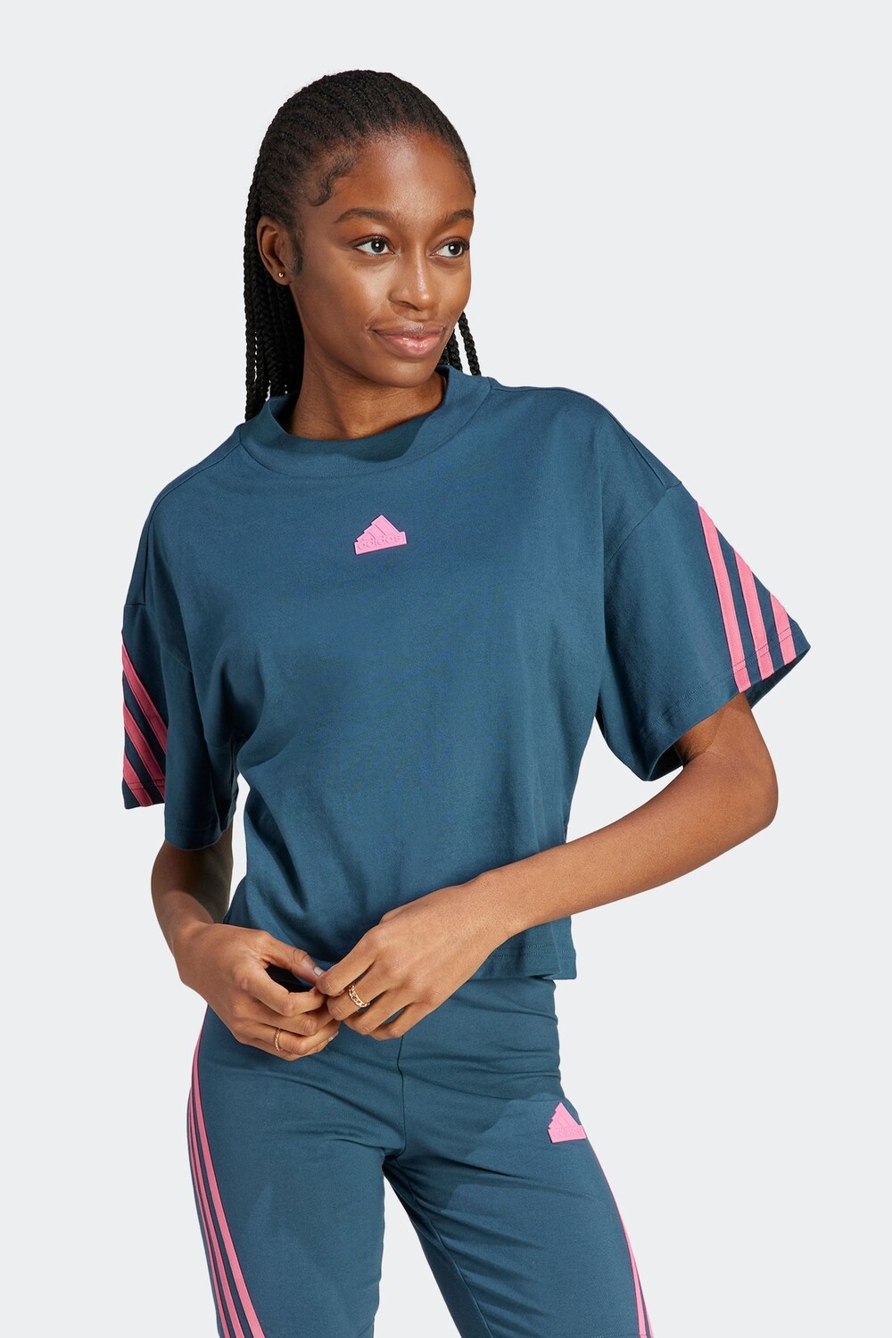 

Спортивная одежда Футболка с 3 полосками Future Icons adidas, зеленый
