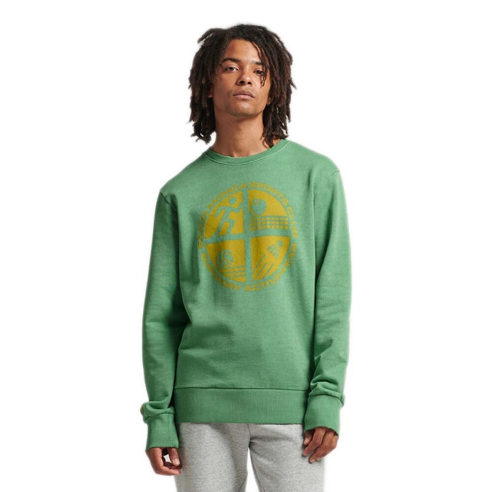

Толстовка Superdry Vintage Ath Club, зеленый