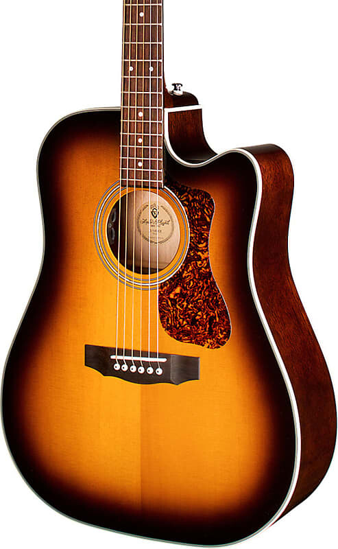 Акустическая гитара Guild D-140CE Dreadnought Acoustic-Electric Guitar, Antique Sunburst w/ Gig Bag