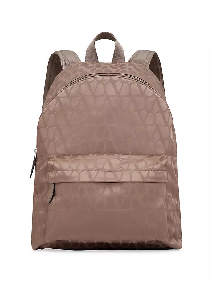 

Рюкзак Toile Iconographe из технической ткани Valentino Garavani, цвет clay