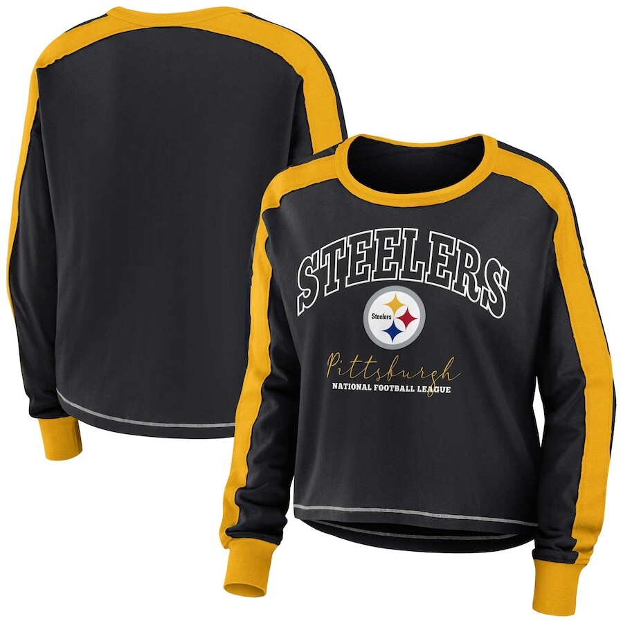 

Футболка с длинным рукавом WEAR by Erin Andrews Pittsburgh Steelers, черный