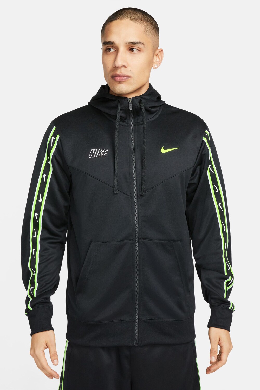 

Толстовка из полиэстера с повтором Nike, черный