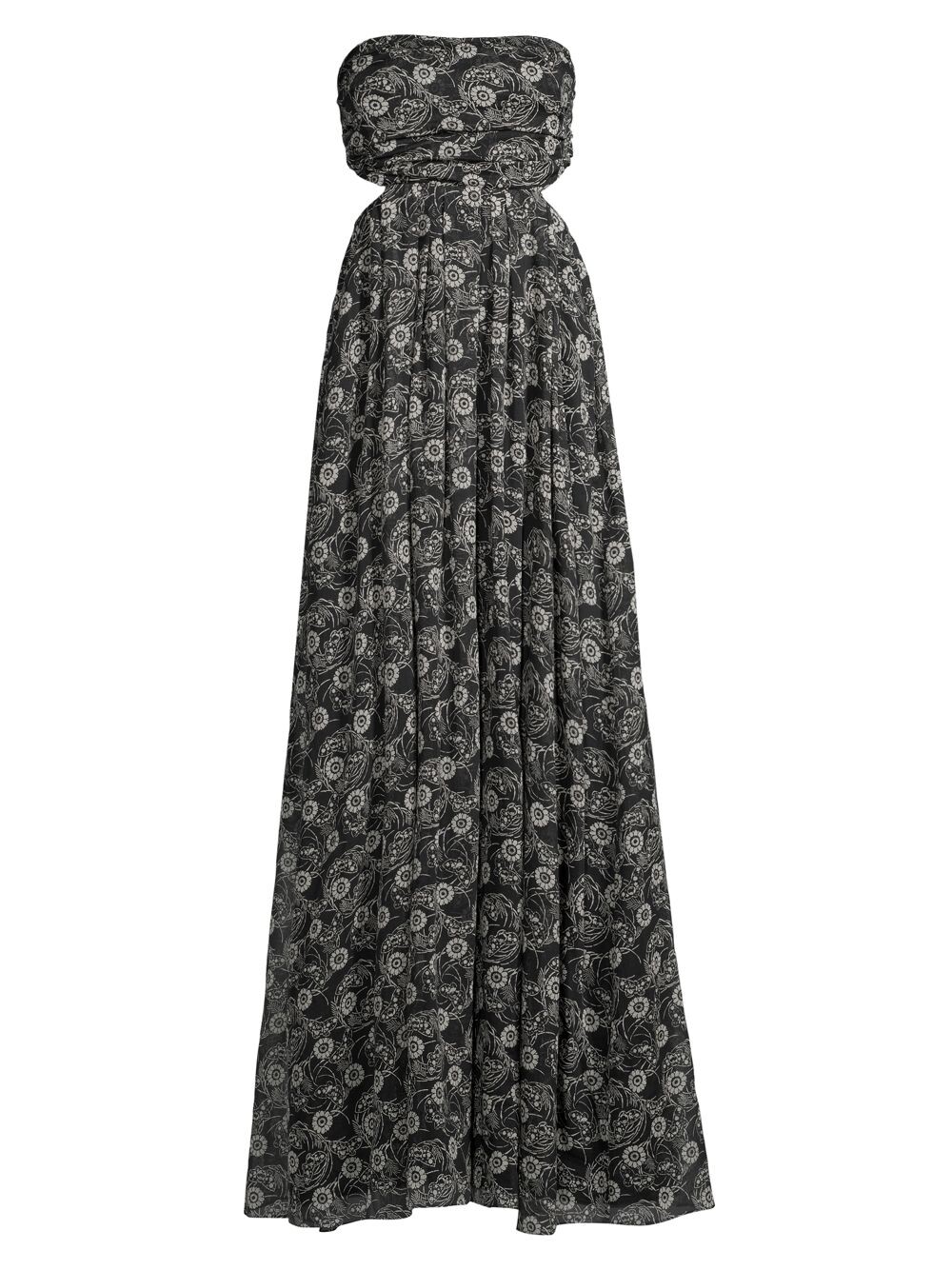 

Платье макси Monarch Fleur с вырезами Rebecca Taylor, черный