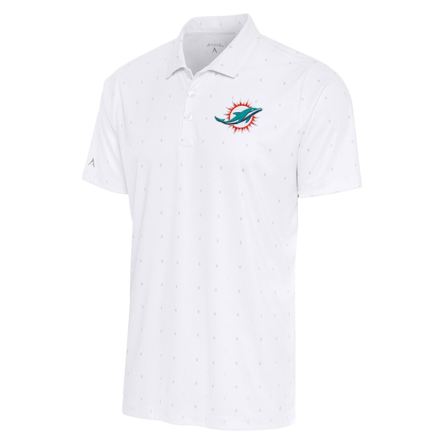 

Поло с коротким рукавом Antigua Miami Dolphins, белый