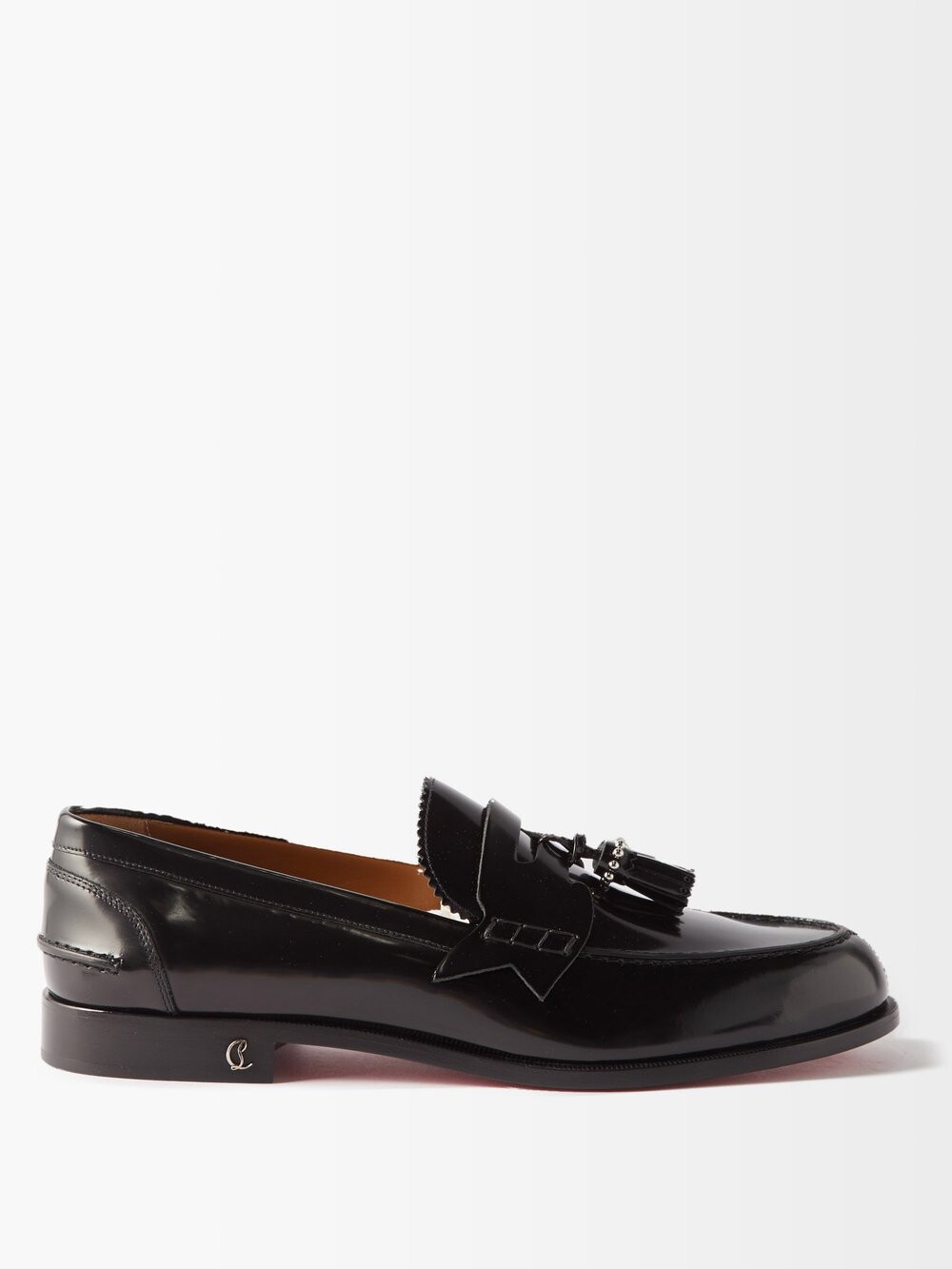 

Лакированные лоферы no penny с кисточками Christian Louboutin, черный
