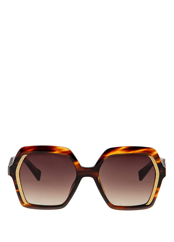 

Женские солнцезащитные очки burcu esmersoy x hermossa hm 1536 c 2 geometric havana Hermossa