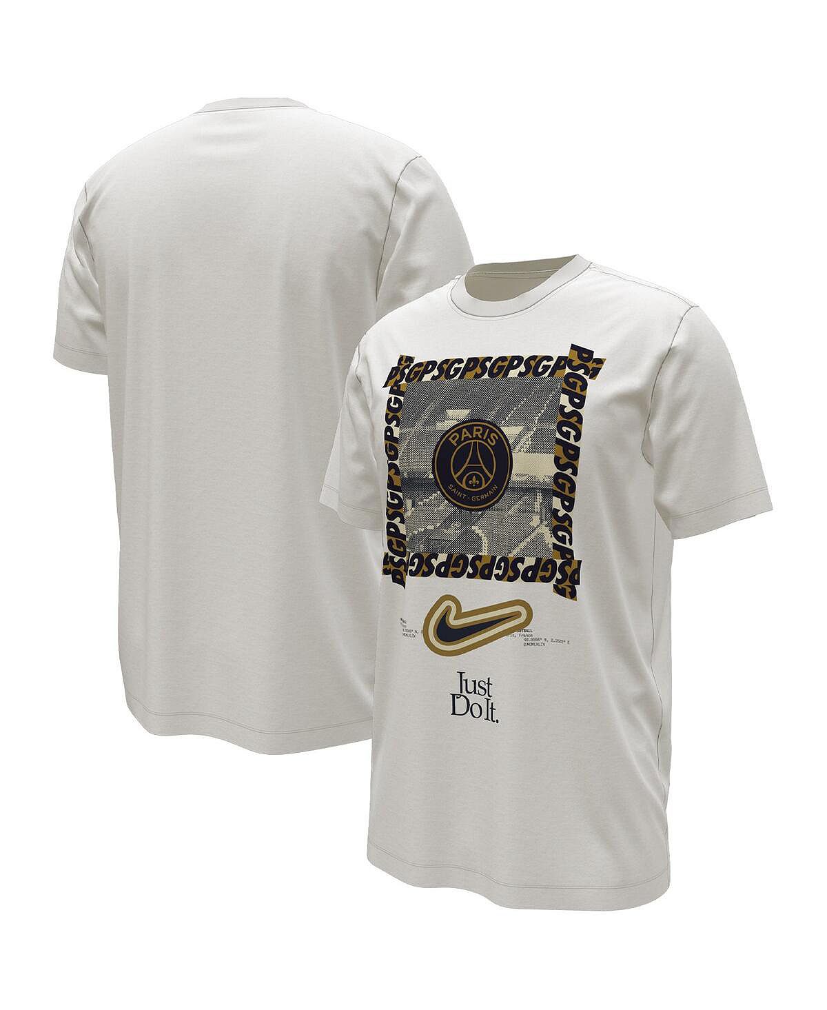 цена Мужская белая футболка Paris Saint-Germain DNA Nike