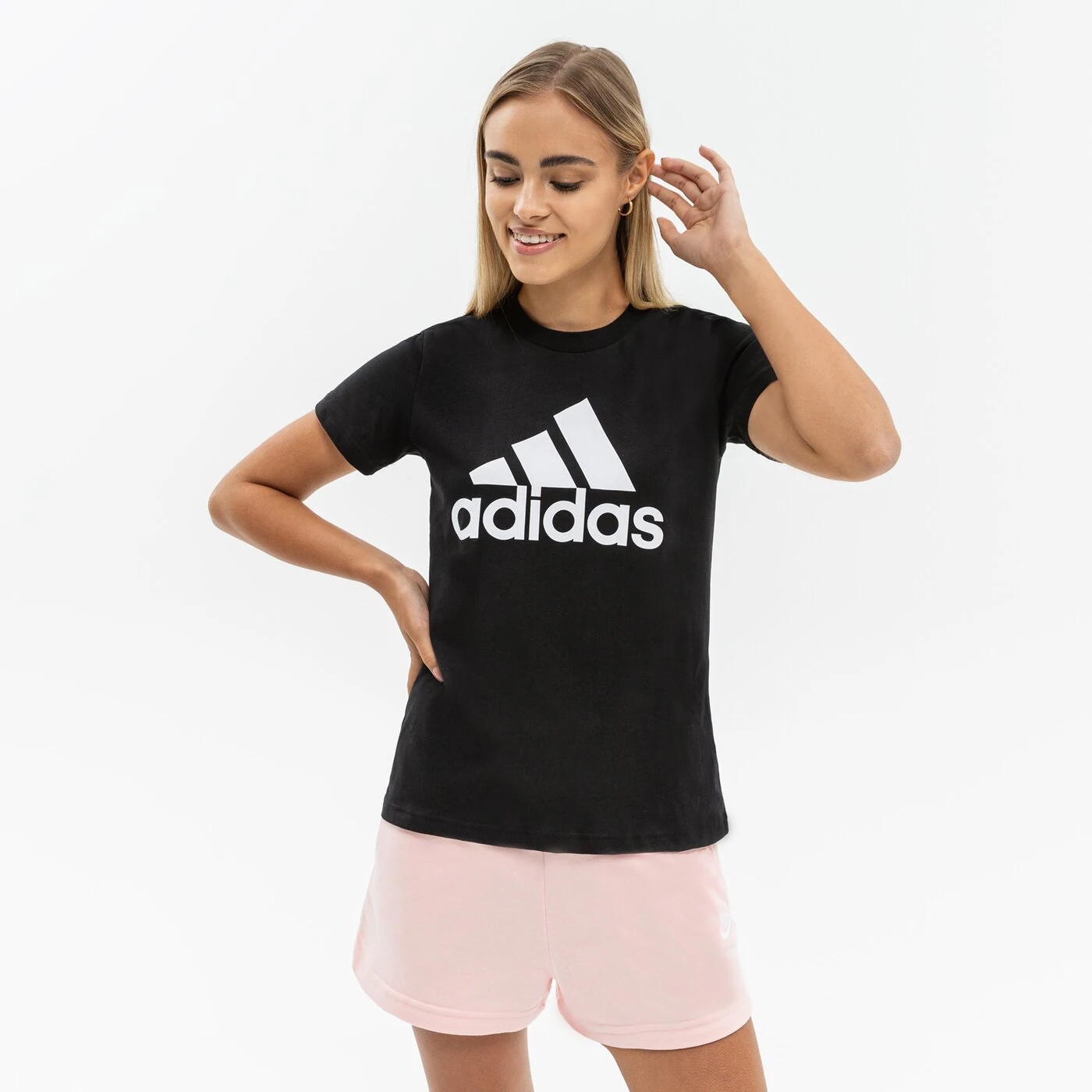 Футболка Adidas с коротким рукавом, черный
