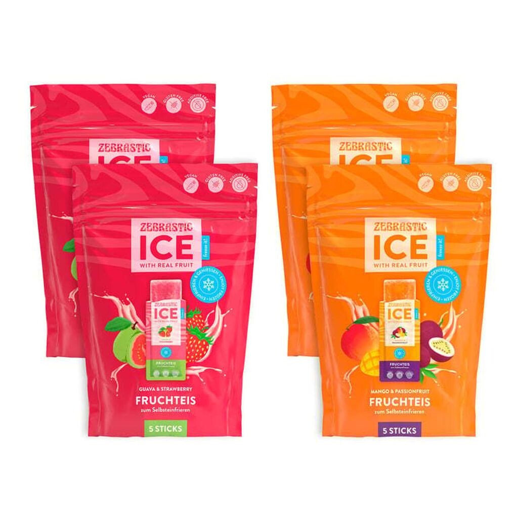 

ZEBRASTIC Ice TRY ME — набор из 4 штук (гуава, клубника, манго и маракуйя) Ds Produkte
