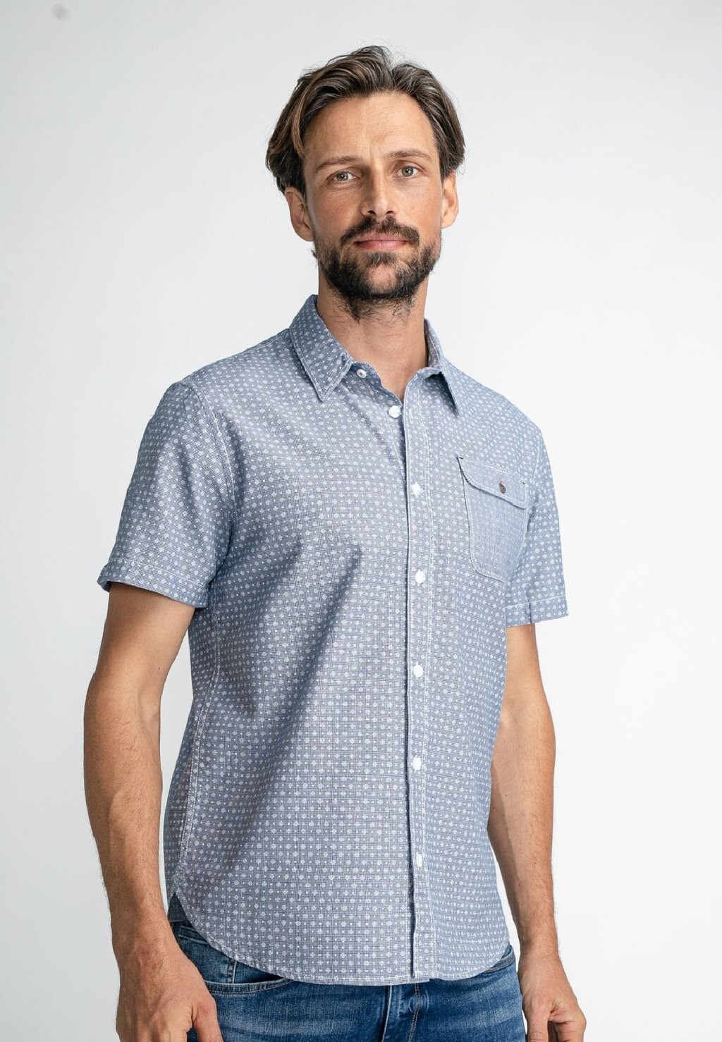 

Рубашка WITH SHORT SLEEVES Petrol Industries, цвет imperial blue