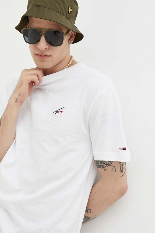 

Хлопковая футболка Tommy Jeans, белый