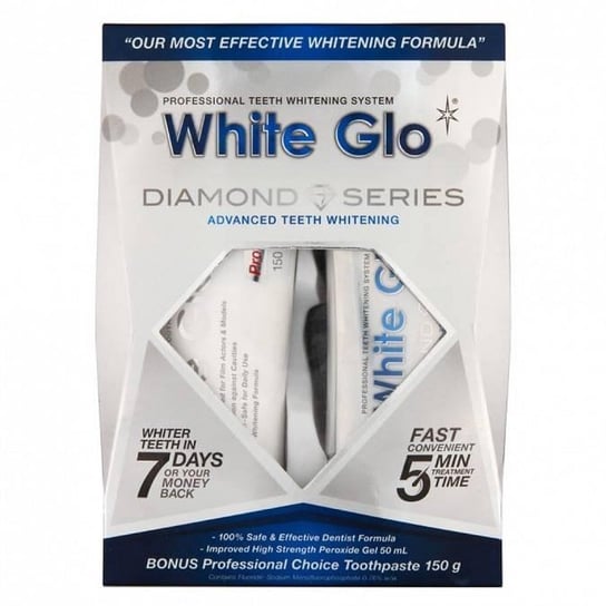 Передовая система отбеливания зубов Diamond Series, 7-дневное отбеливание зубов + зубная паста, 100 мл White Glo