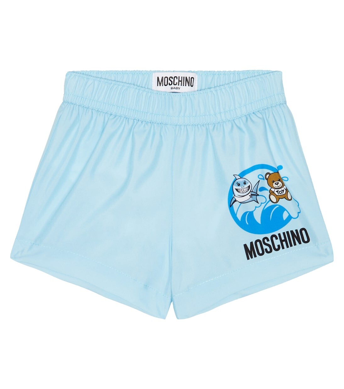

Детские плавки с принтом Moschino Kids, синий