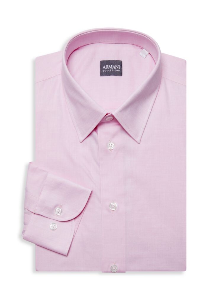 

Фактурная классическая рубашка Armani Collezioni, розовый