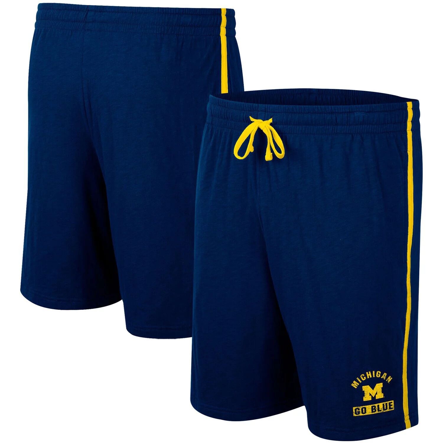 

Мужские шорты Colosseum Navy Michigan Wolverines Thunder Slub