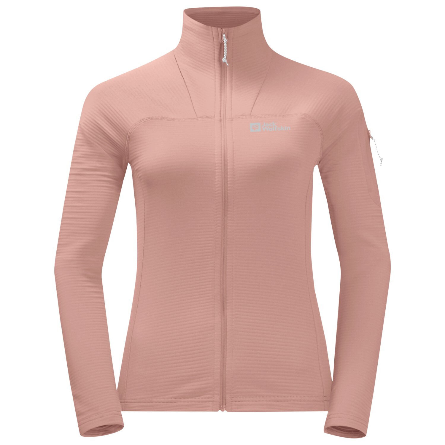 

Флисовая жилетка Jack Wolfskin Women's Prelight Full Zip, цвет Rose Dawn, Серый