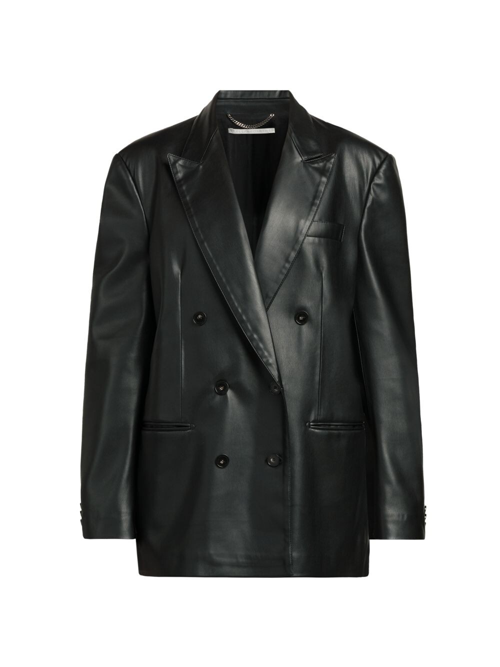 

Alter Mat Oversized Куртка из веганской кожи Stella McCartney, черный