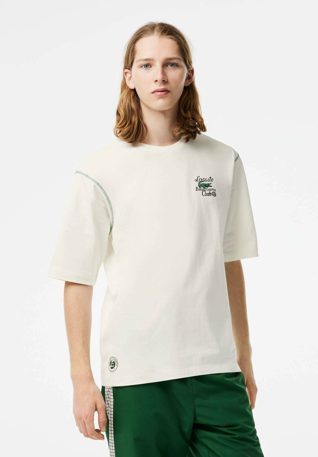 Футболка с принтом Homme Lacoste, цвет blanc