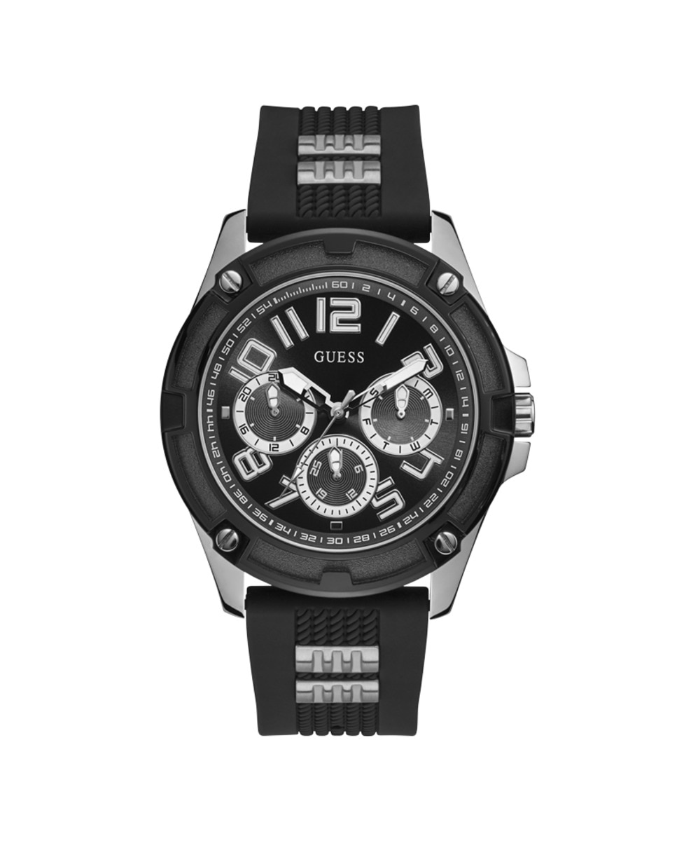 Мужские часы Delta GW0051G1 из силикона с черным ремешком Guess, черный коллекция плитки inter cerama delta