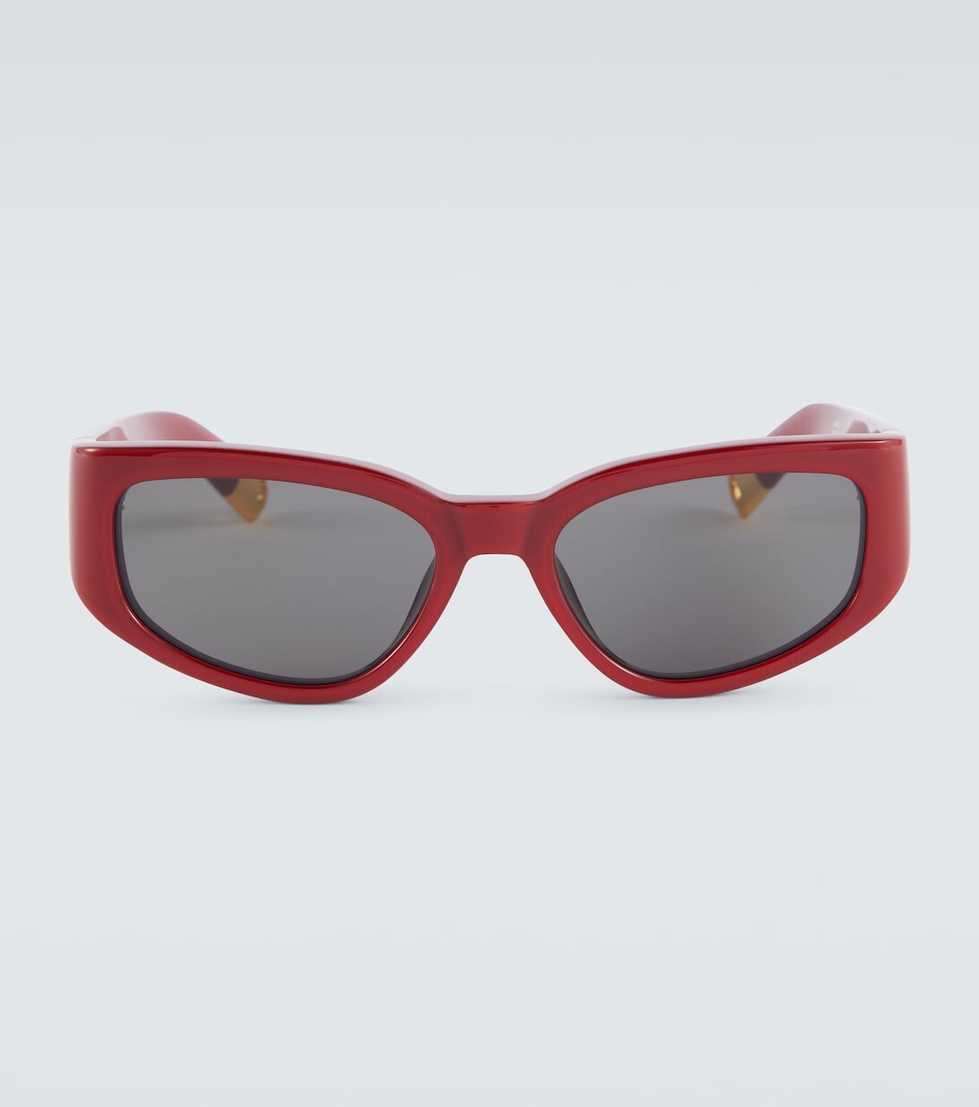 

Овальные солнцезащитные очки les lunettes gala Jacquemus, бургундия