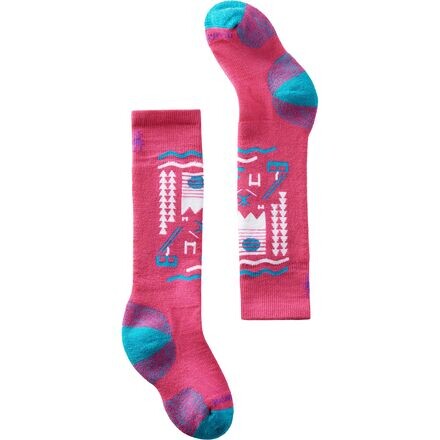 

Носки Wintersport Full Cushion Ski Day OTC — детские Smartwool, цвет Power Pink
