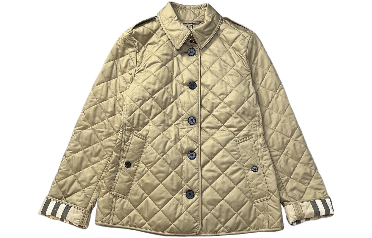 Burberry Женская стеганая куртка, хаки