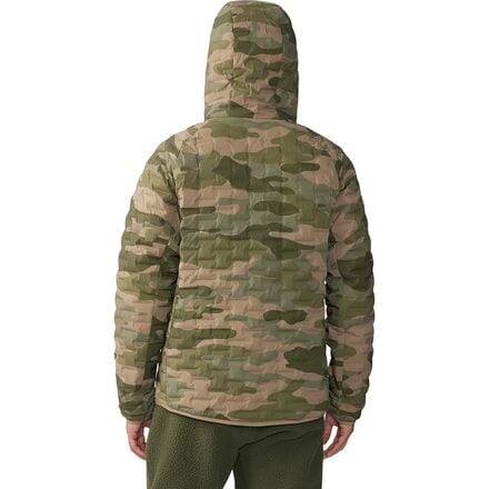 цена Легкий пуловер с капюшоном Stretchdown мужской Mountain Hardwear, цвет Trail Dust Camo Print