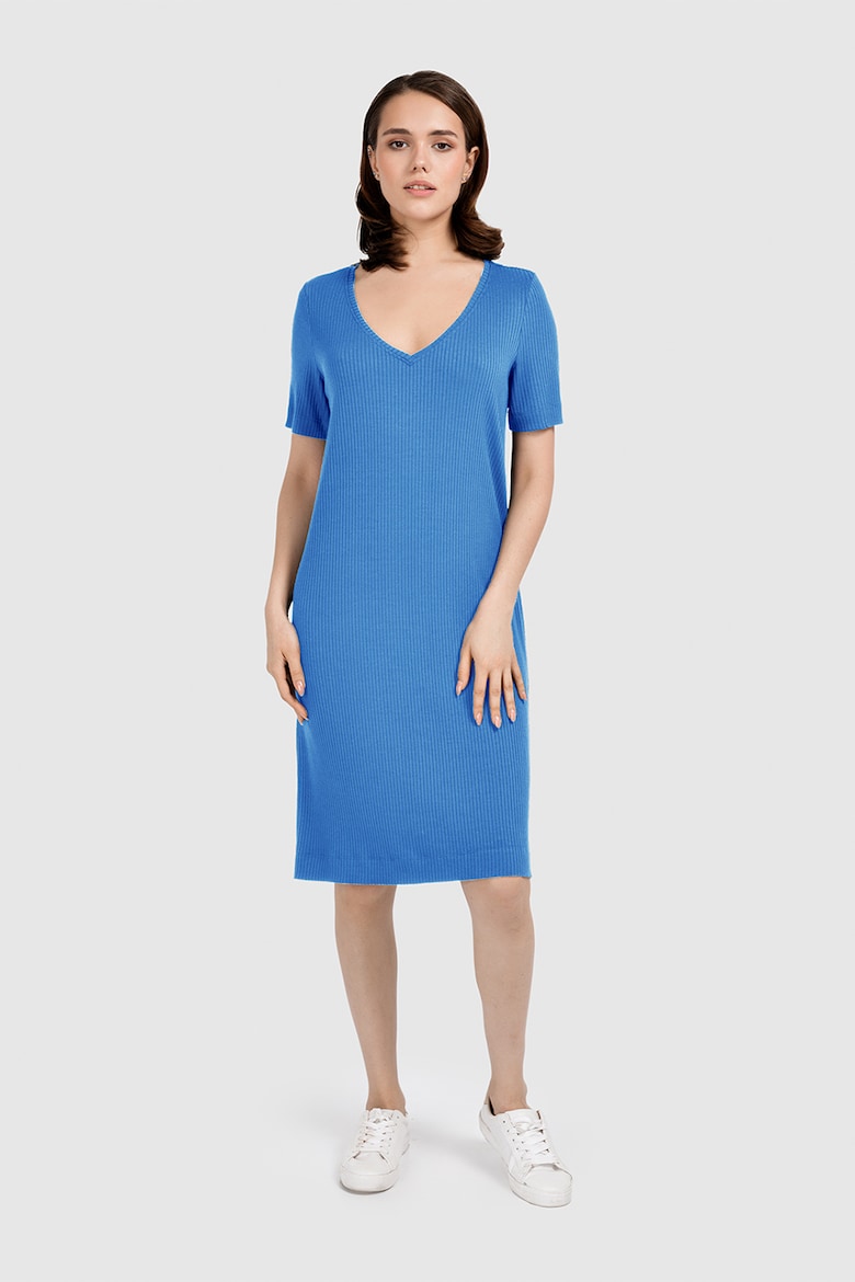 Платье из кружева с оборками Helmidge, синий