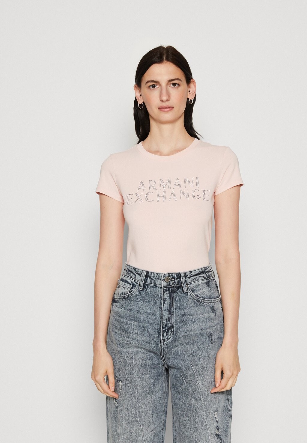 

Футболка с принтом Armani Exchange, Белый