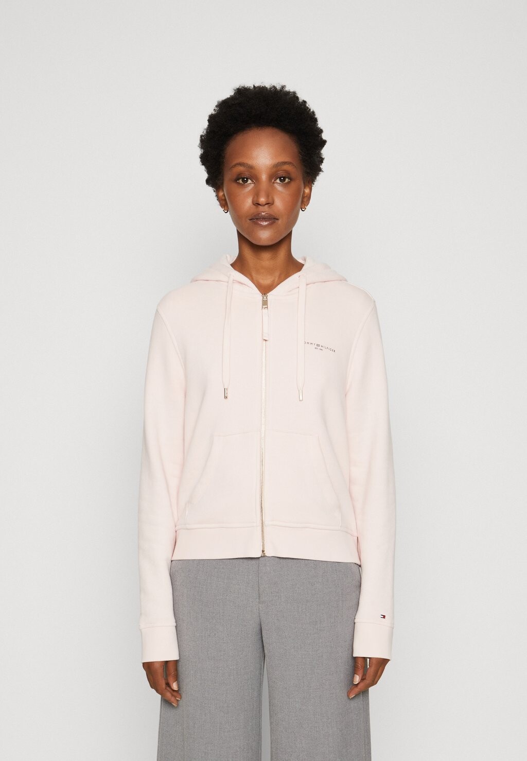 

Толстовка с кремальерой Tommy Hilfiger 1985 МИНИ-ХУДИ НА МОЛНИИ, цвет whimsy pink