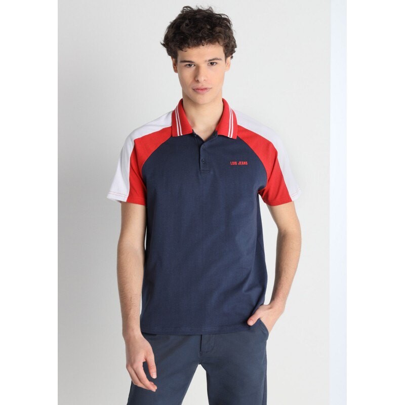 

Поло с коротким рукавом Lois Jeans 133416-13221-3215, синий