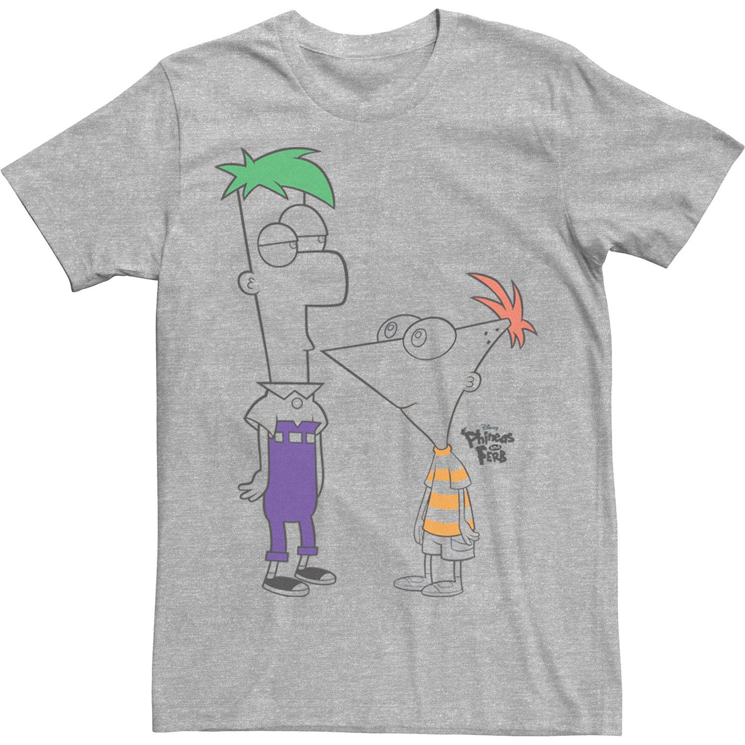 

Мужская летняя футболка Disney Phineas And Ferb Boys Of Summer Licensed Character