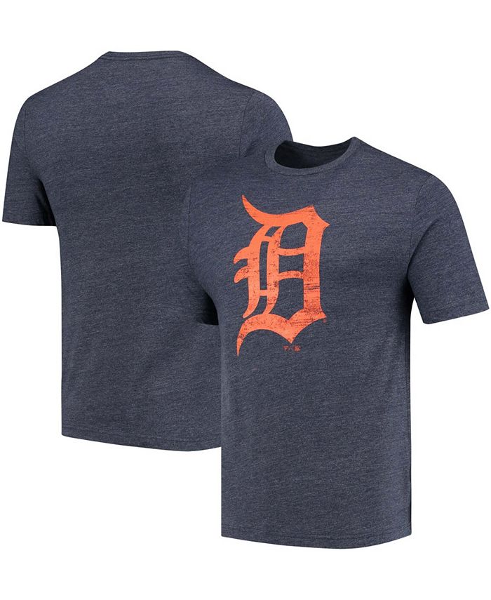 

Мужская темно-синяя футболка Tri-Blend с официальным логотипом Detroit Tigers Weathered Fanatics, синий