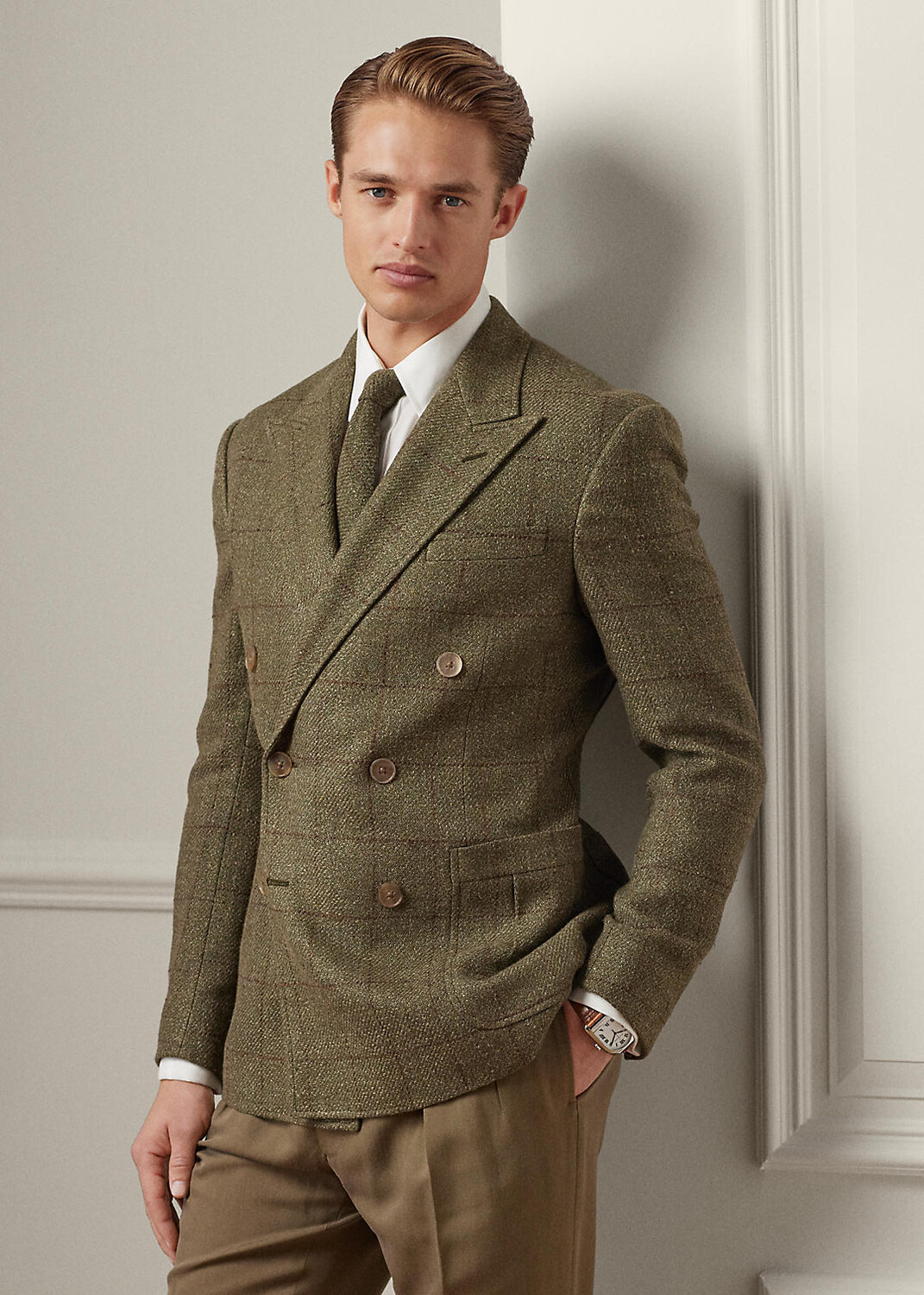 

Спортивное пальто ручной работы Kent Windowpane