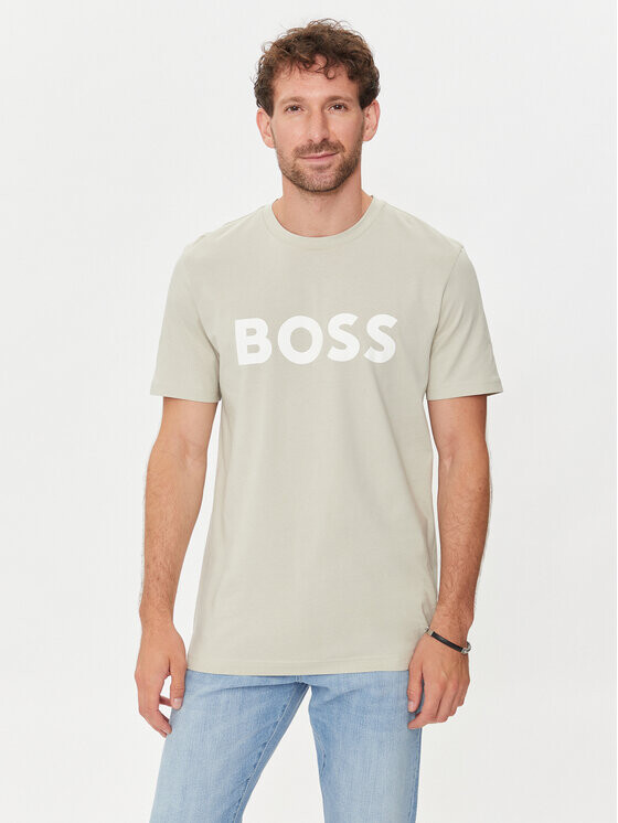 

Футболка стандартного кроя Boss, бежевый