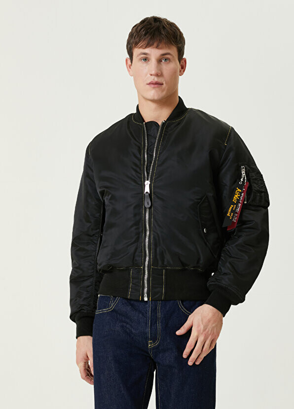 

Черно-желтый двусторонний бомбер Alpha Industries, Черный, Черно-желтый двусторонний бомбер Alpha Industries
